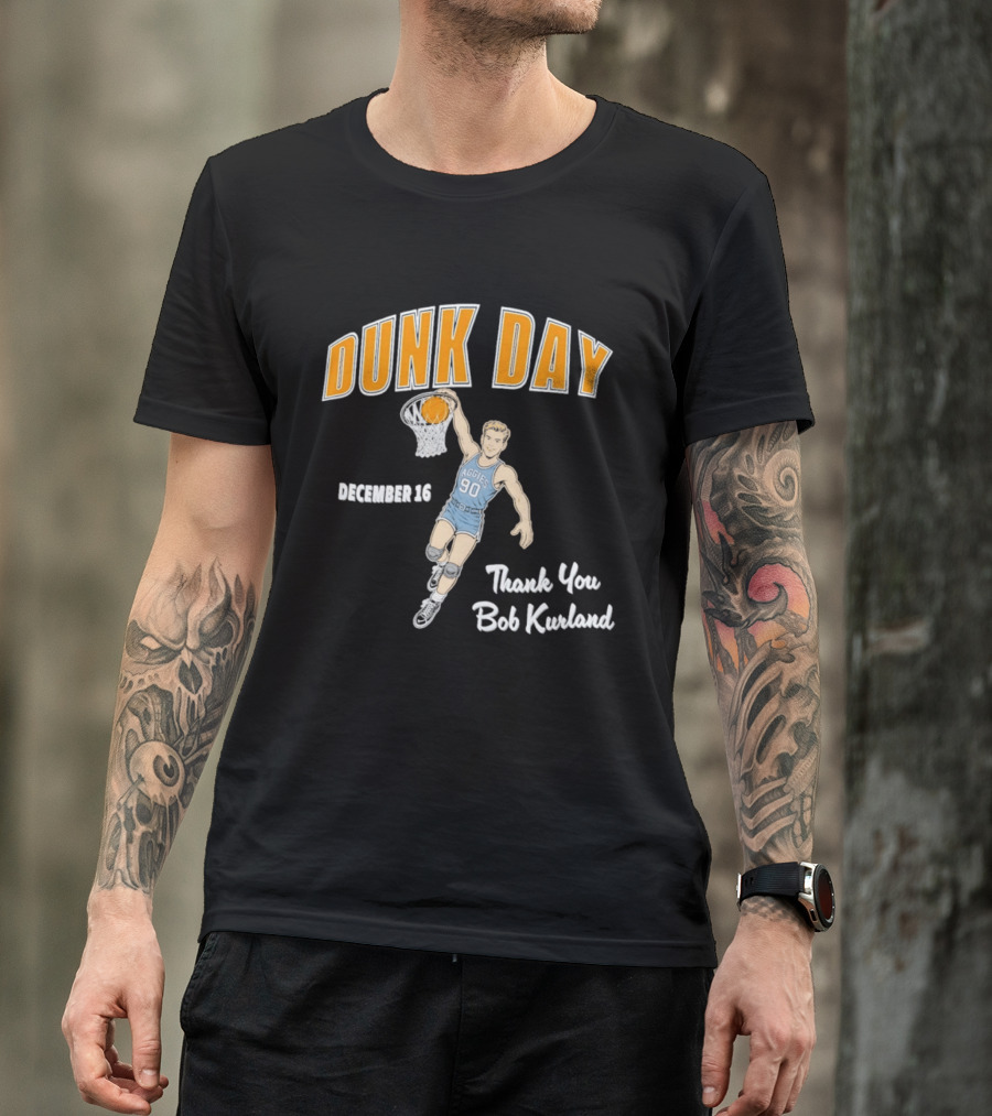 Dunk Day December 16 Thank You Bob Kurland Basketball Aggies 90 T-Shirt