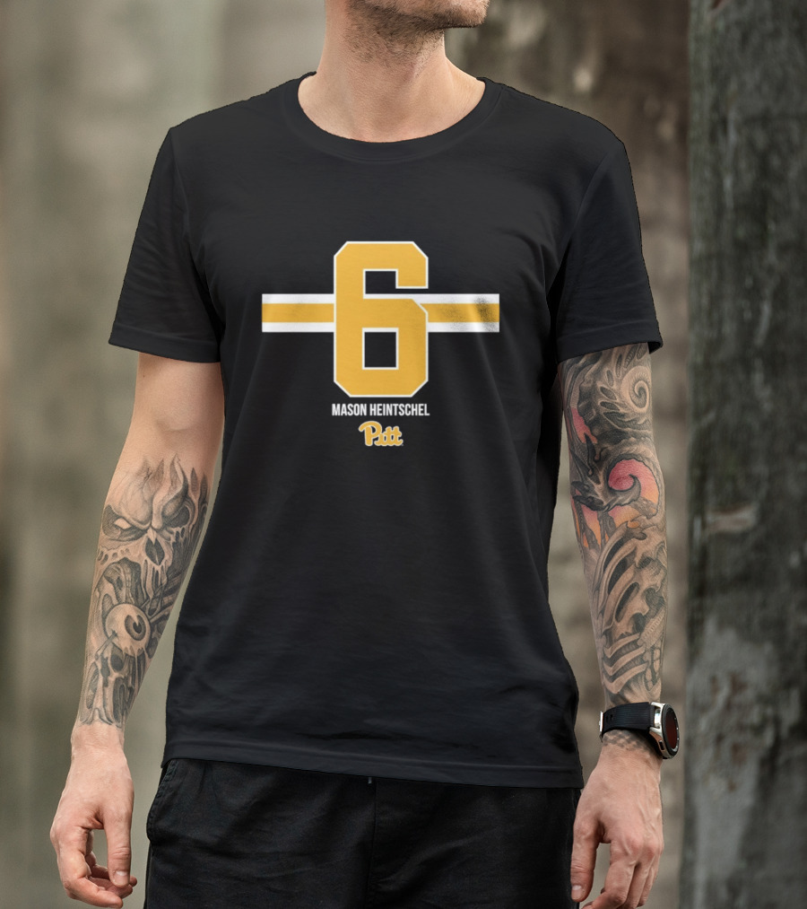 Mason Heintschel 6 Pitt Panthers NCAA Football T-Shirt