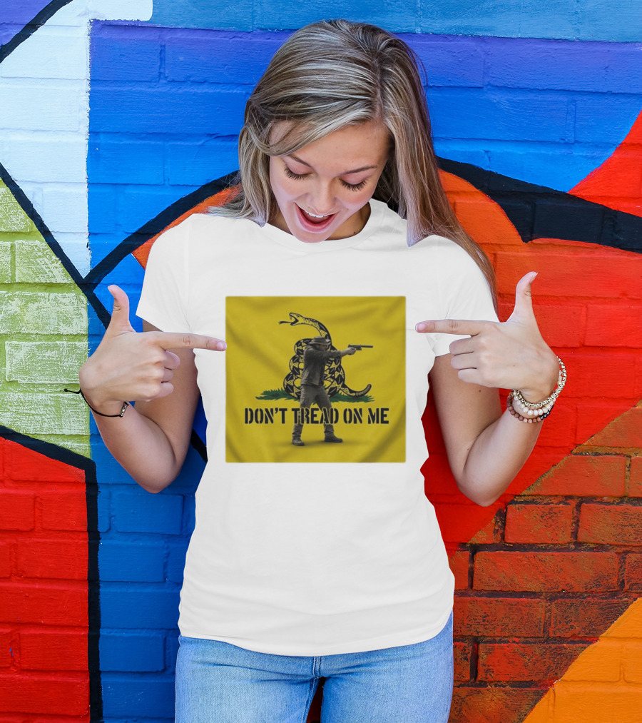 Jordan Salinas Don't Tread On Me Gadsden Flag Cowboy Gun T-Shirt