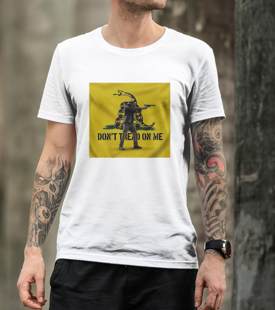 Jordan Salinas Don't Tread On Me Gadsden Flag Cowboy Gun T-Shirt