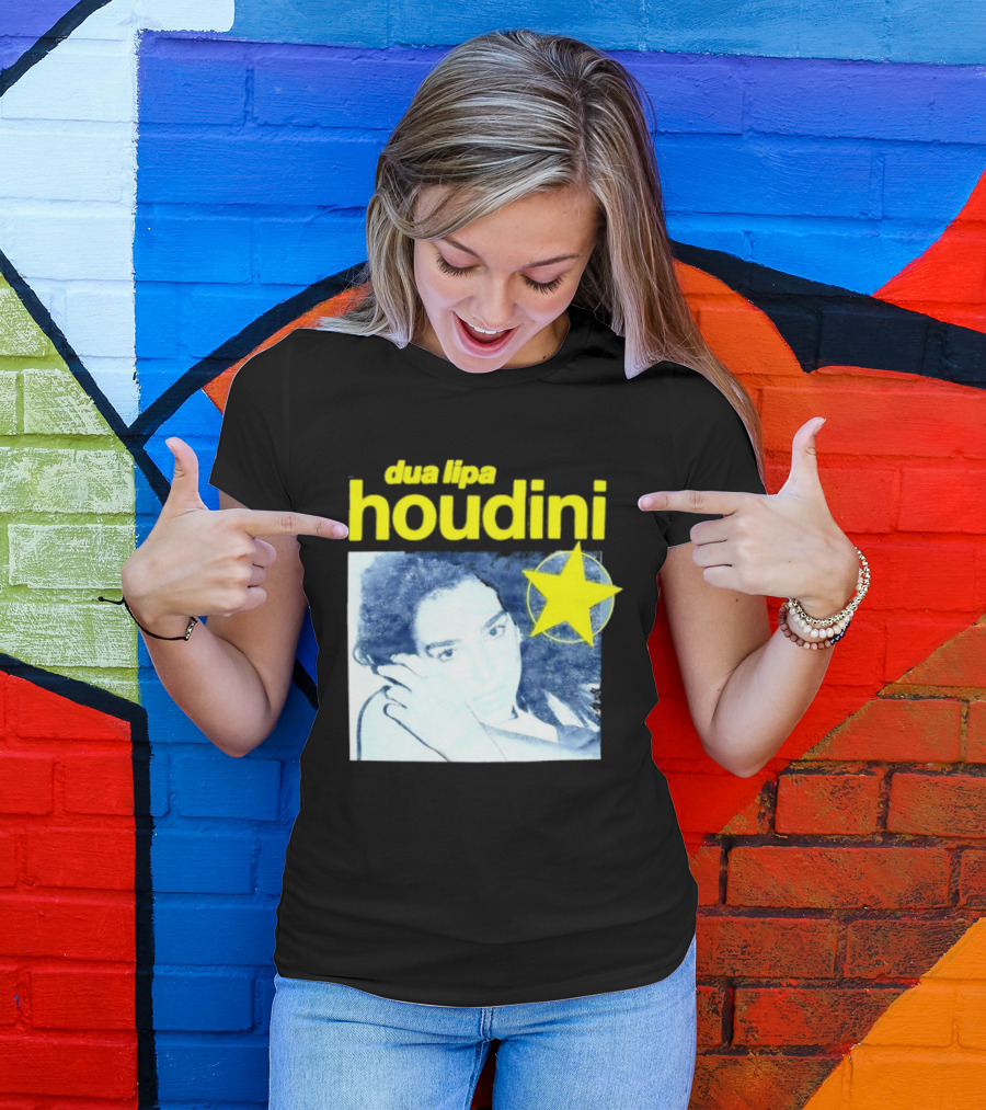Dua Lipa Houdini Pop Music Radical Optimism Yellow Star T-Shirt