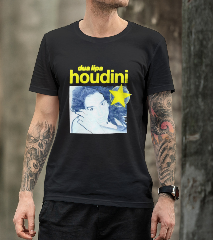 Dua Lipa Houdini Pop Music Radical Optimism Yellow Star T-Shirt