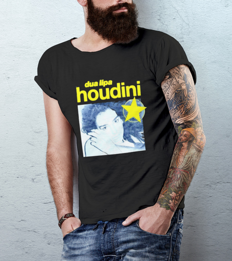 Dua Lipa Houdini Pop Music Radical Optimism Yellow Star T-Shirt