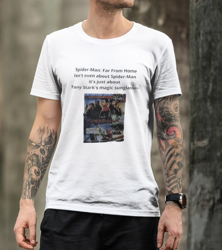 Spider Man Far From Home Magic Sunglasses Includes 48 Page Mini Book T-Shirt