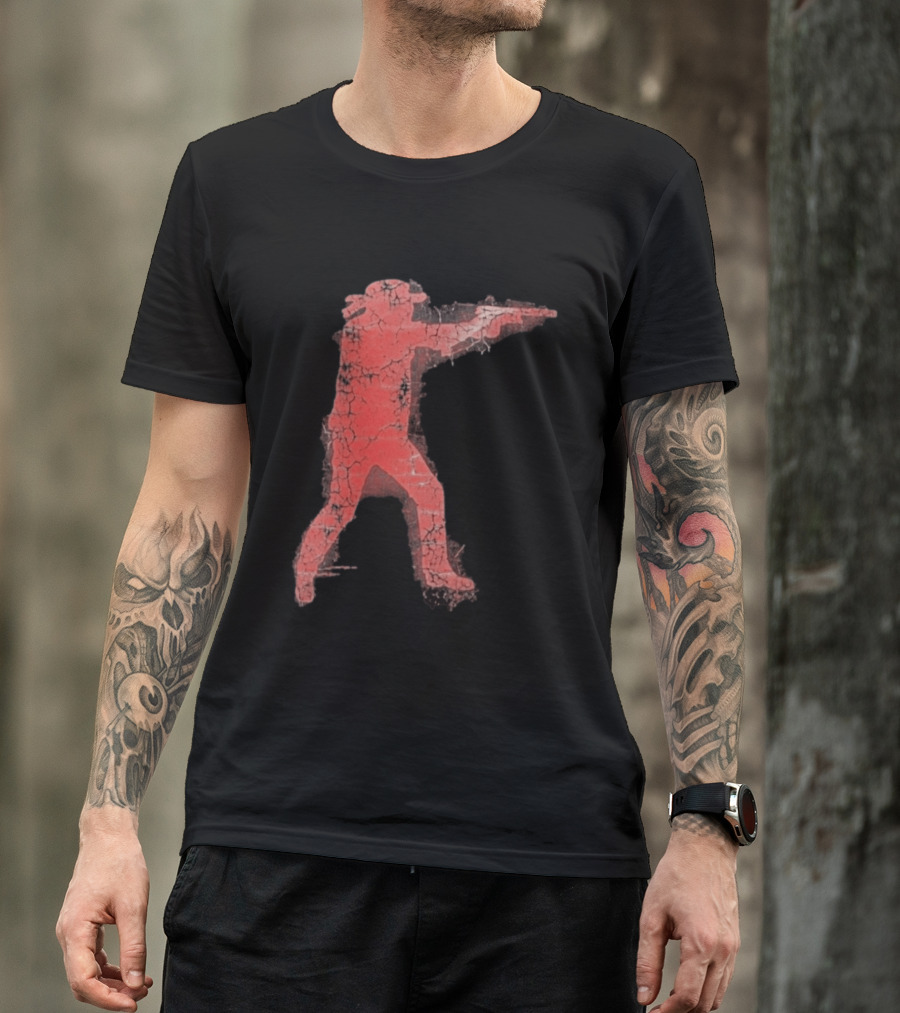 Jordan Salinas Idaho Twin Falls Hero Red Cracked Shooter T-Shirt