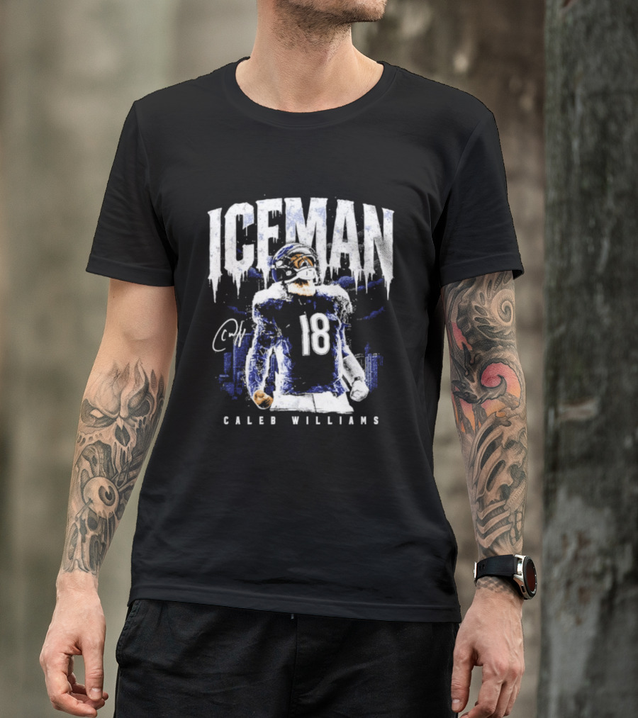 ICEMAN Caleb Williams 18 Chicago Bears T-Shirt