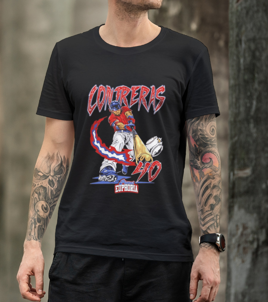 Boston Red Sox Willson Contreras 40 MLB Player Planet Euphoria Comic 2026 T-Shirt