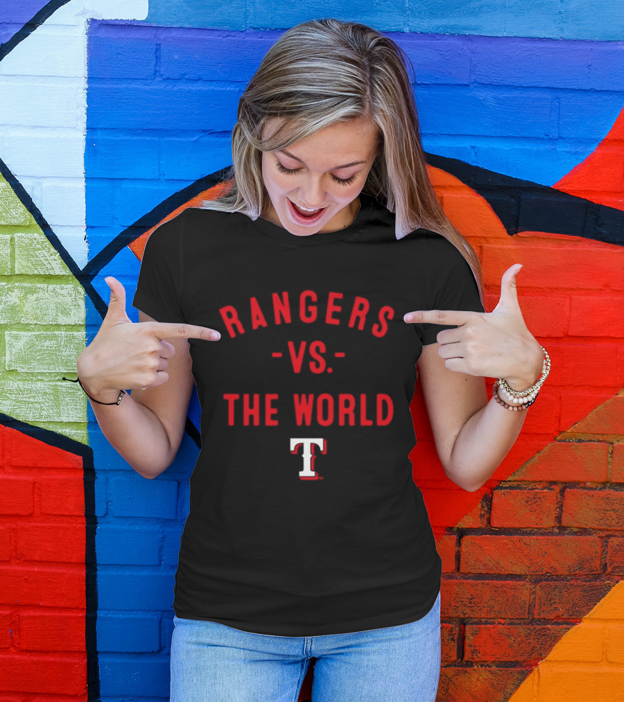 Texas Rangers Vs The World Baseball 2026 Season T-Shirt