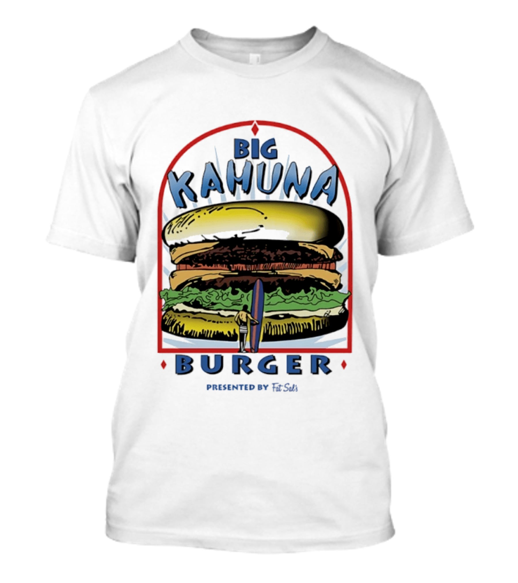 Big Kahuna Burger Fat Sal's Surfing Sandwich Arch T-Shirt