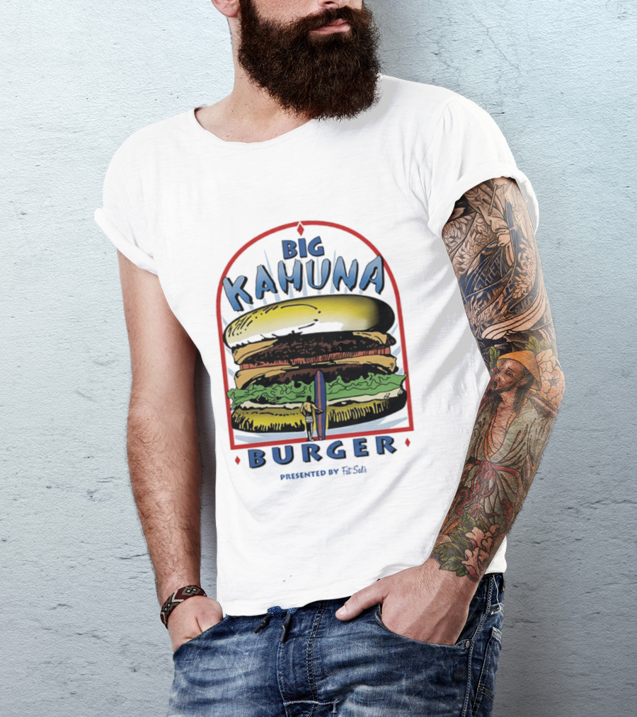 Big Kahuna Burger Fat Sal's Surfing Sandwich Arch T-Shirt