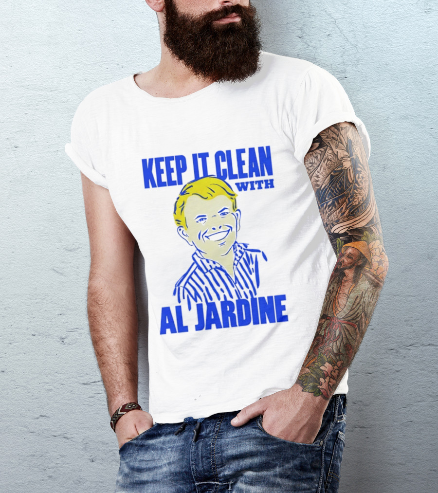 Keep It Clean With Al Jardine Blue Yellow T-Shirt