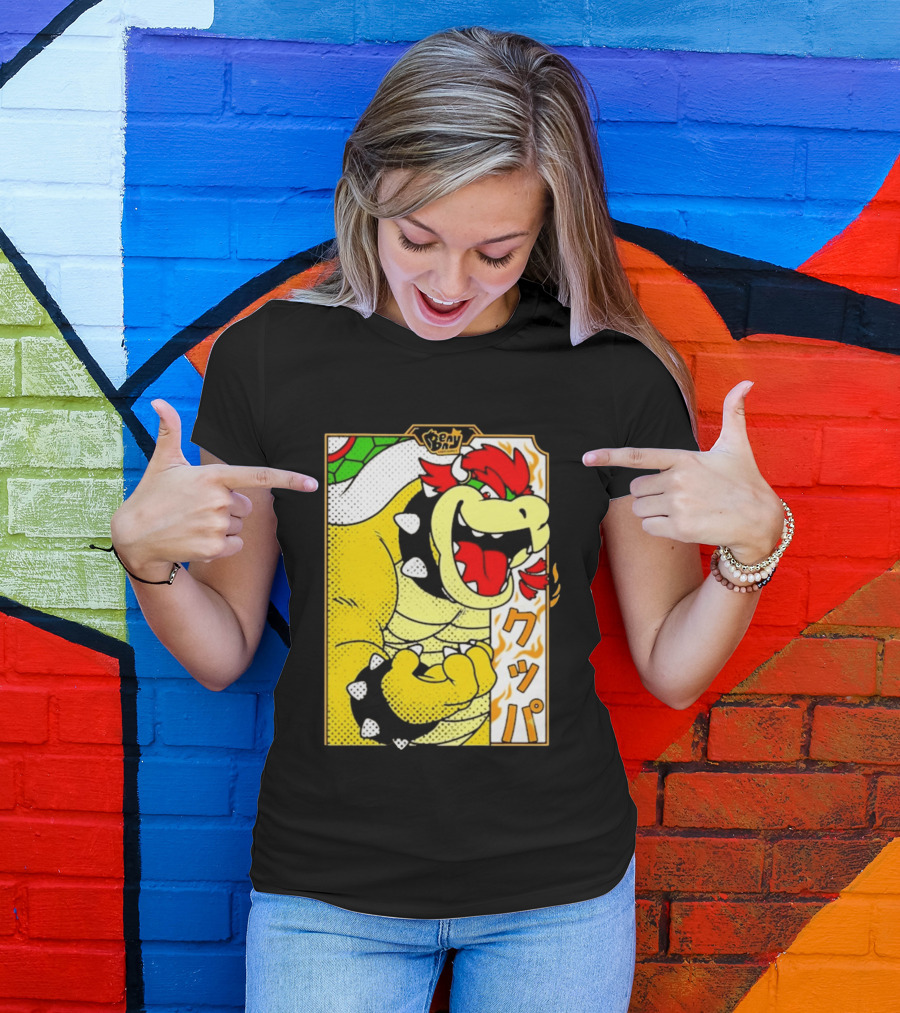 Bowser Japanese Pop Art Comic Style T-Shirt