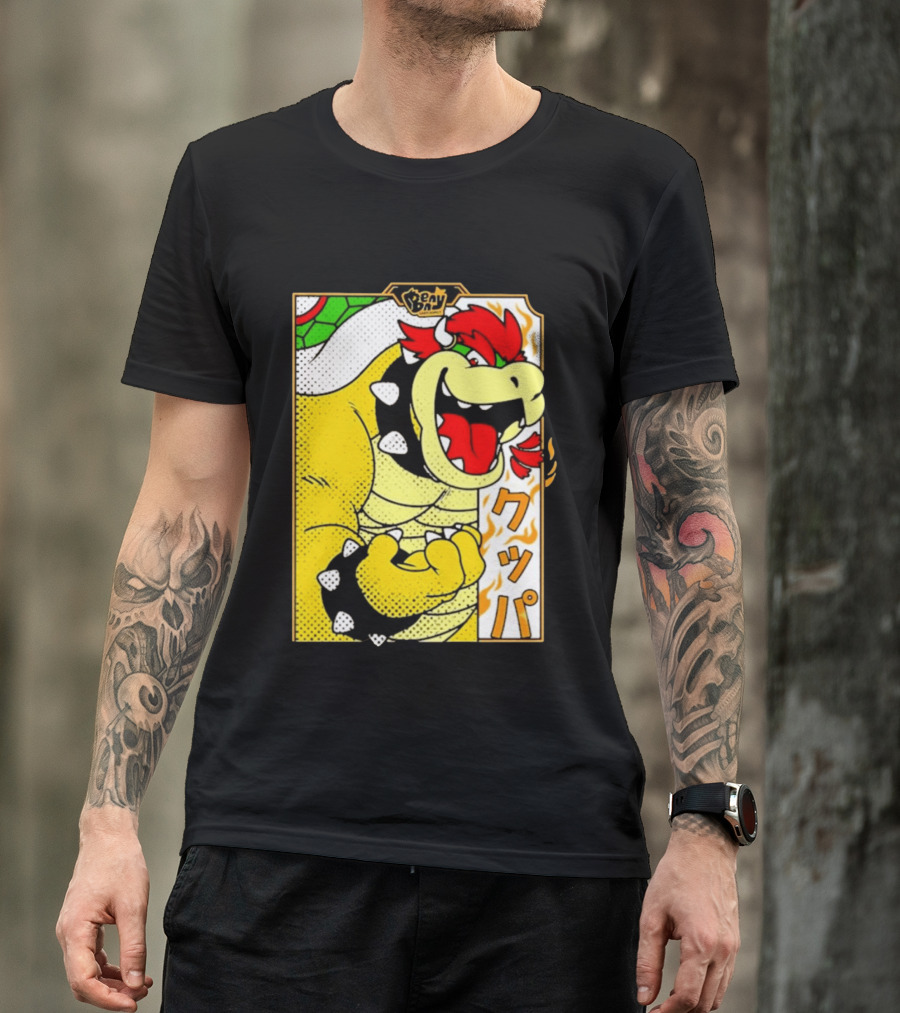Bowser Japanese Pop Art Comic Style T-Shirt