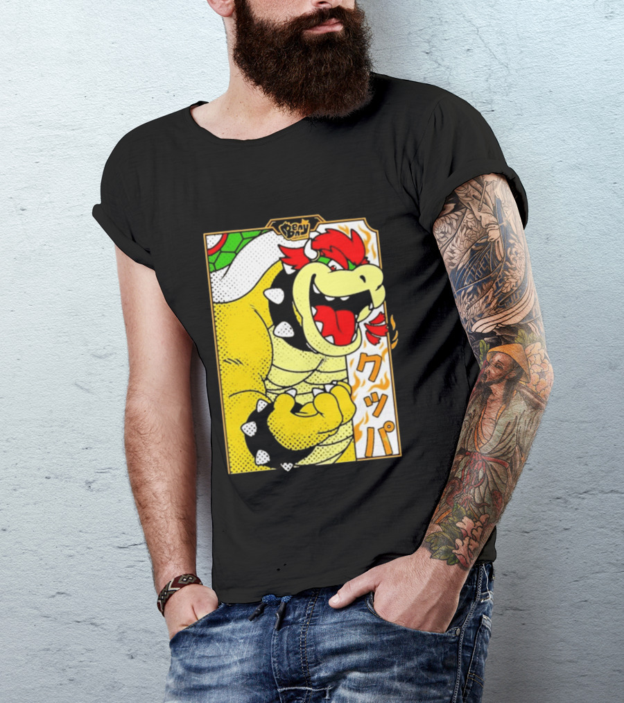 Bowser Japanese Pop Art Comic Style T-Shirt