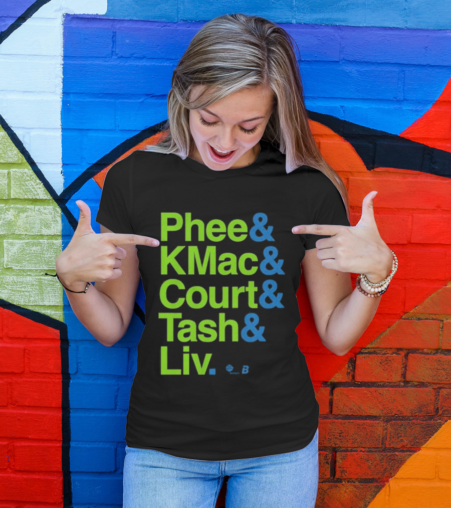 Minnesota Women's Basketball Phee & Kmac & Court & Tash & Liv Ampersand Stars 2026 T-Shirt