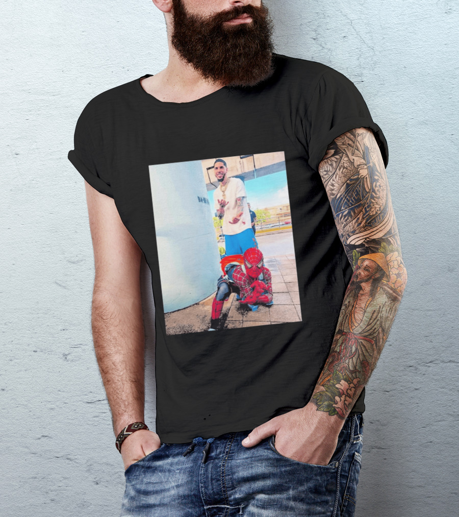 BA MO LaMelo Ball Spider Man T-Shirt