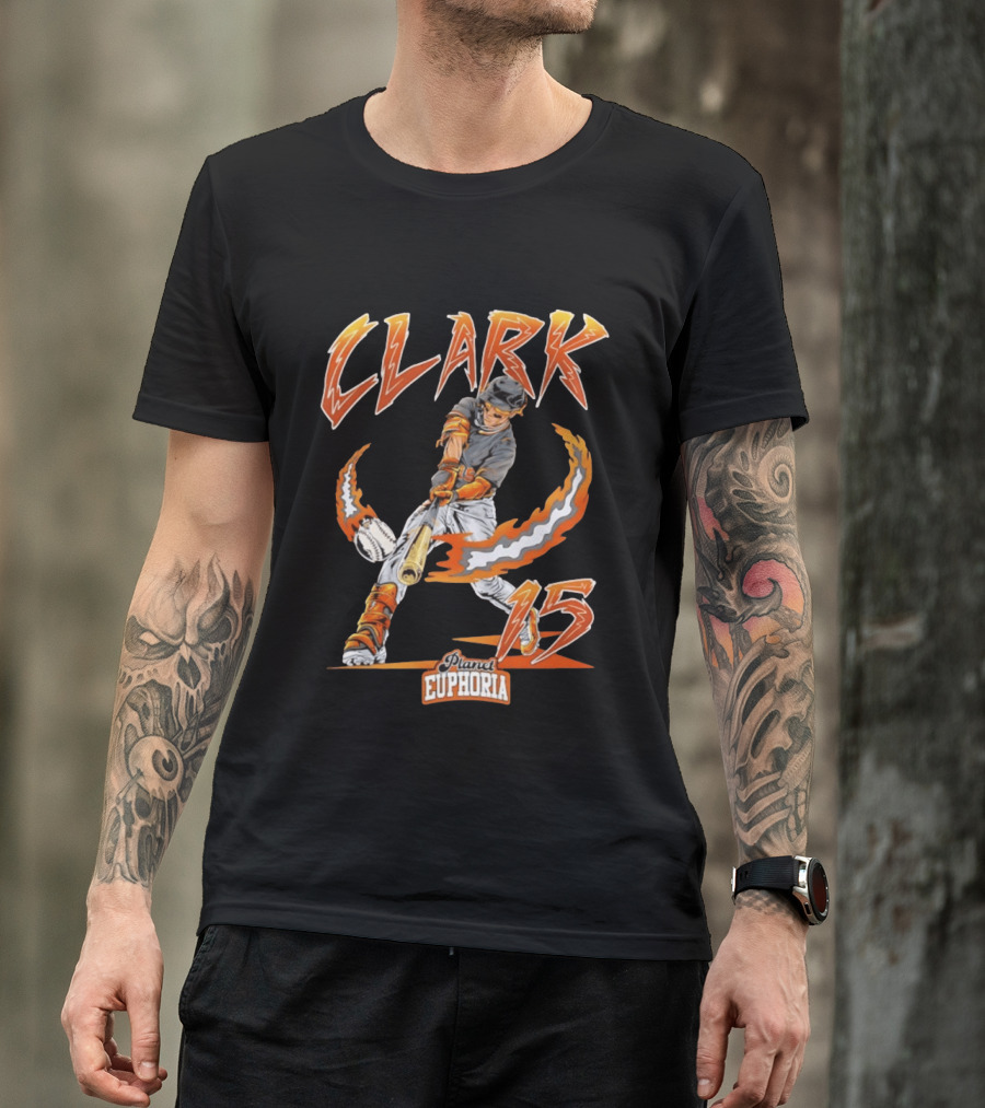 Max Clark Planet Euphoria Baseball Swing 15 Detroit Tigers 2026 MLB Season T-Shirt