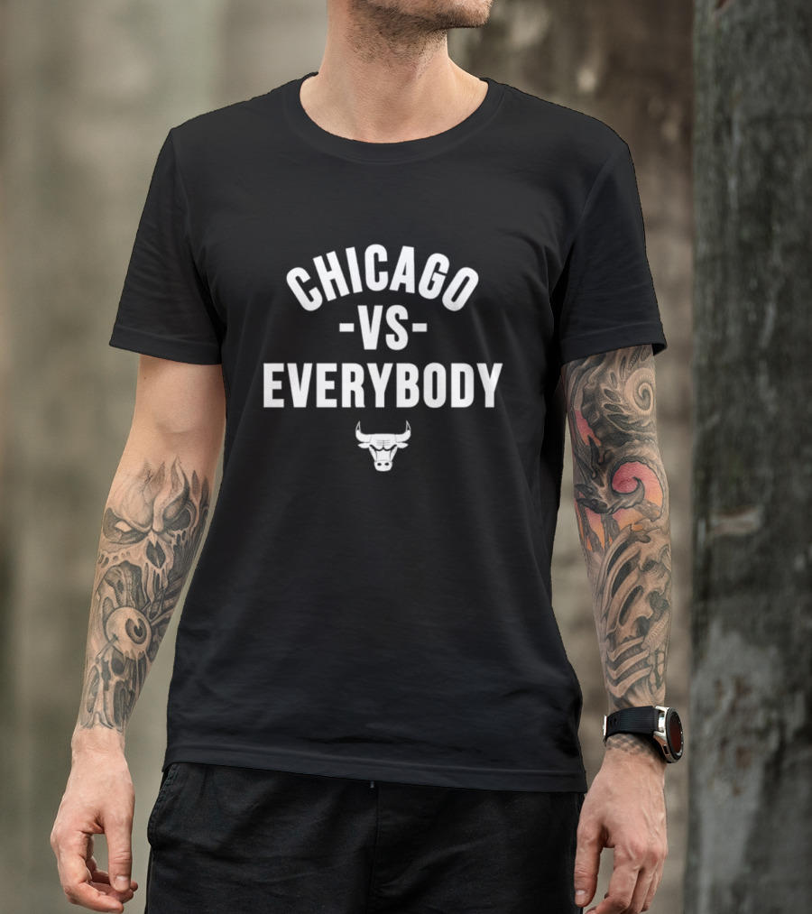 Chicago Bulls NBA Vs. Everybody Rivalry Fan Gear T-Shirt