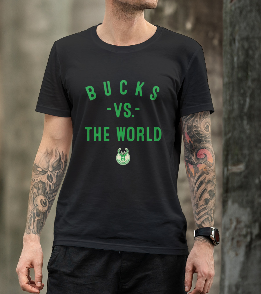 Milwaukee Bucks Vs The World NBA 2026 T-Shirt