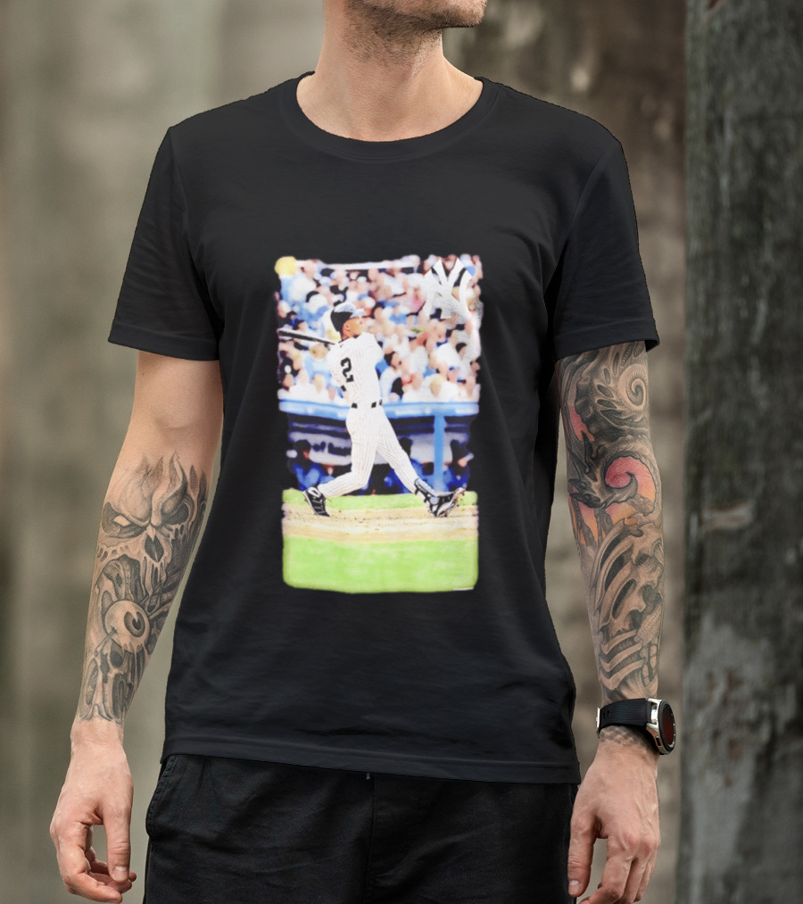 Derek Jeter New York Yankees Legendary Swing Moment T-Shirt