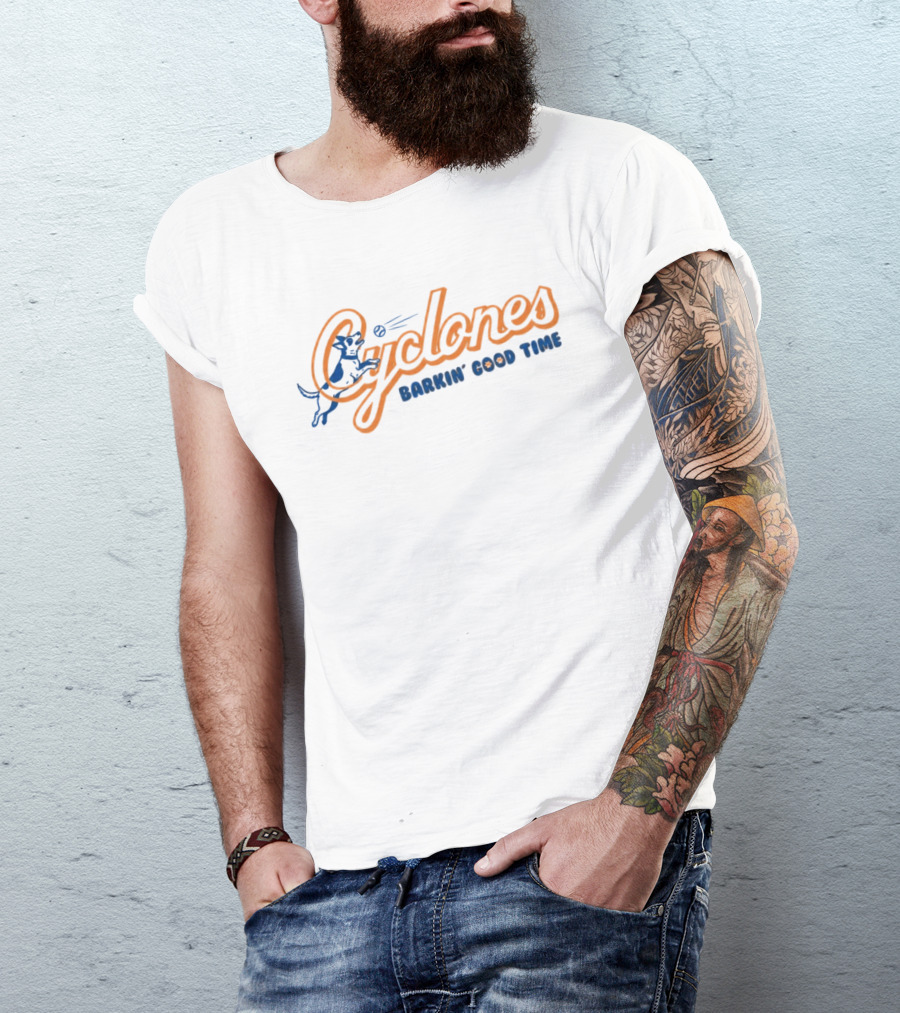 Brooklyn Cyclones Barkin Good Time Baseball Dog Fun T-Shirt