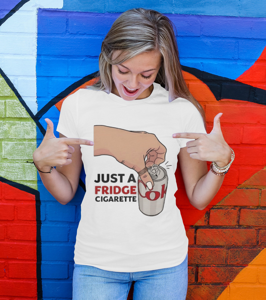 Just A Fridge Cigarette Coke Pop Art Can T-Shirt