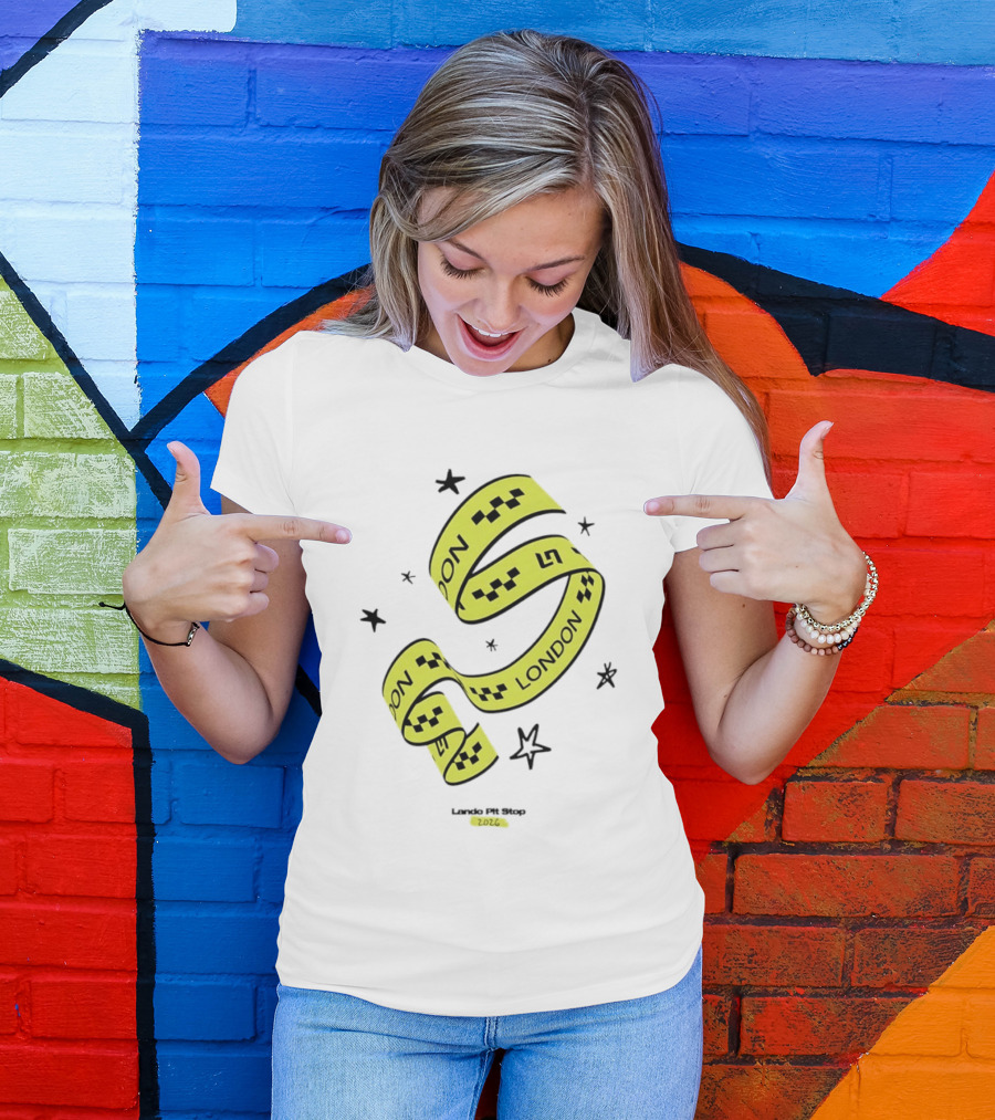 Lando Pit Stop 2026 London Racing Ribbon Stars T-Shirt