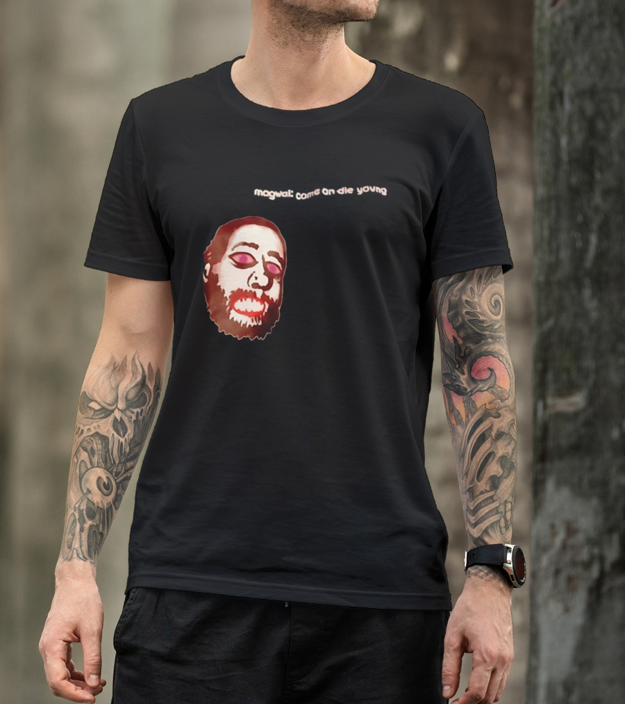 Mogwai Come On Die Young Album Cover Art Face T-Shirt
