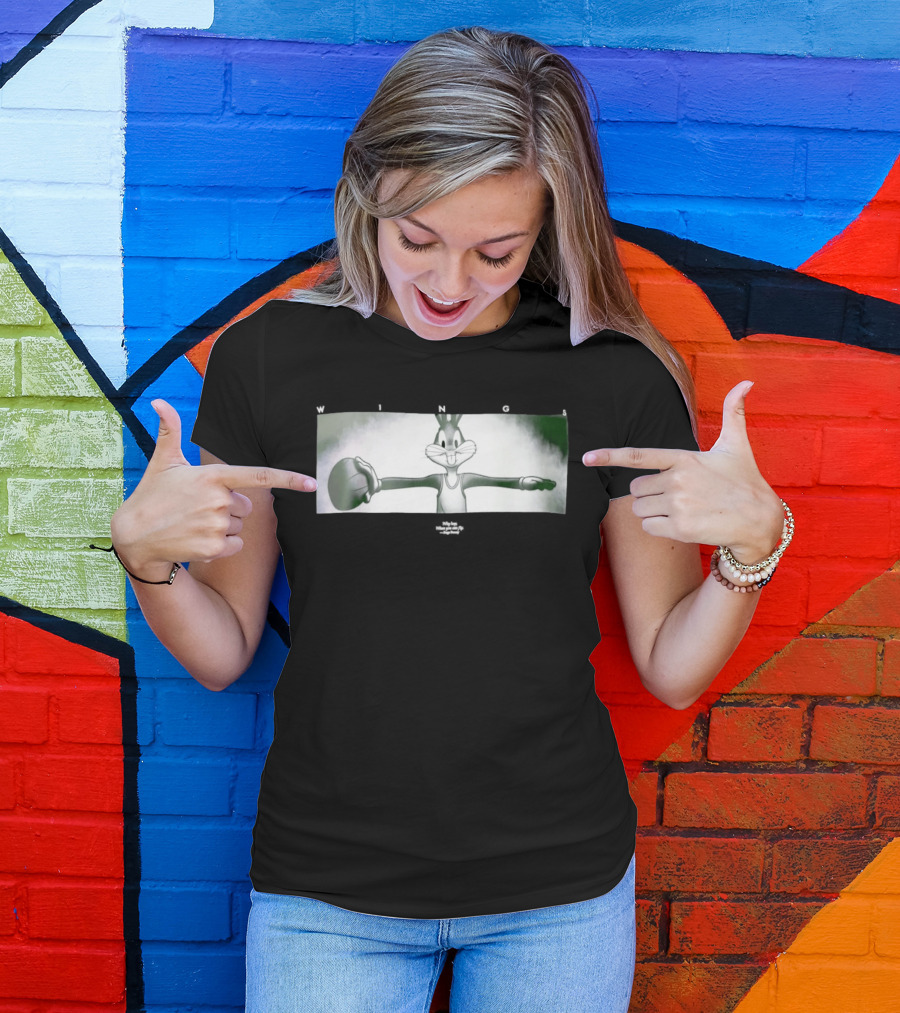 Bugs Bunny Michael Jordan Space Jam Wings Why Hop When You Can Fly T-Shirt