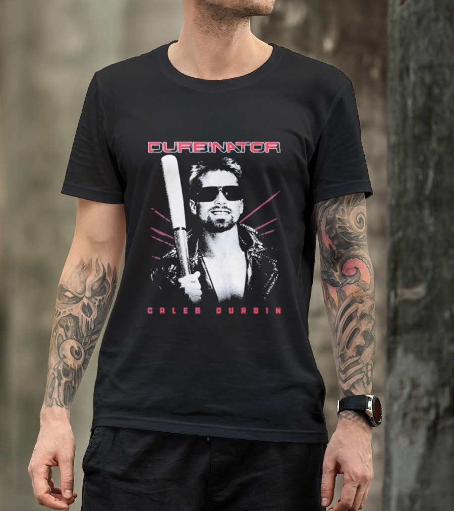 Durbinator Caleb Durbin Boston Red Sox Baseball Player With Bat T-Shirt