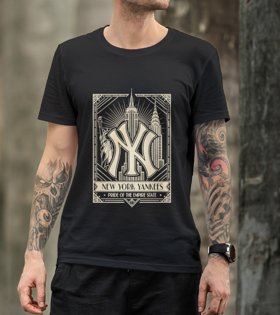 New York Yankees Pride Of The Empire State Iconic Skyline T-Shirt