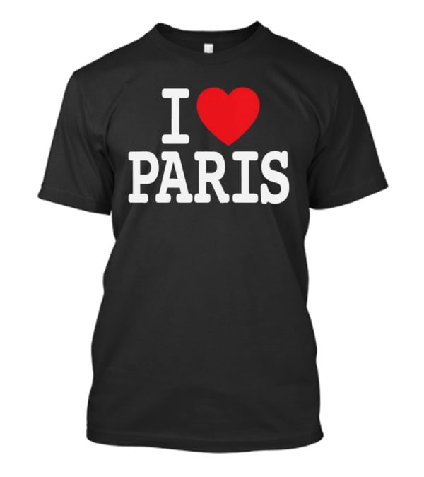 I Love Paris Sports T-Shirt