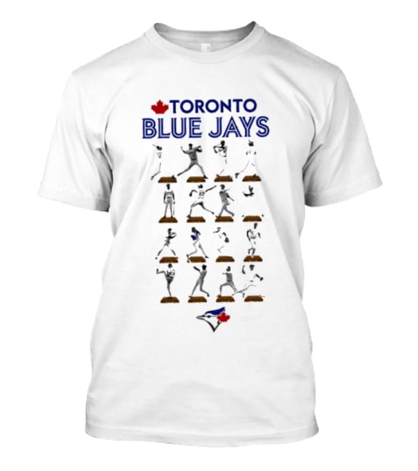 Toronto Blue Jays Legends Hall Of Fame Baseball Players Display T-Shirt