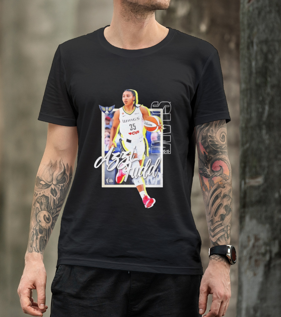 Azzi Fudd Dallas Wings Basketball Slam 262 CVS Wilson T-Shirt