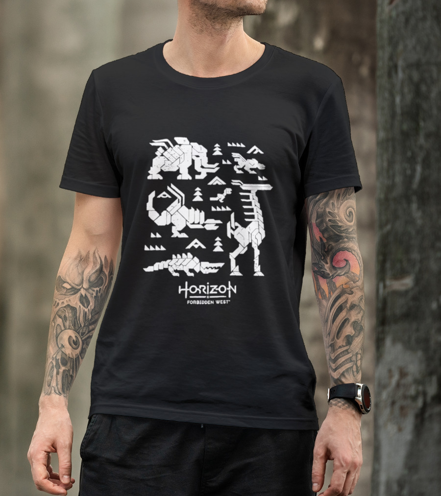 Horizon Forbidden West Machines Iconic Game Creatures T-Shirt