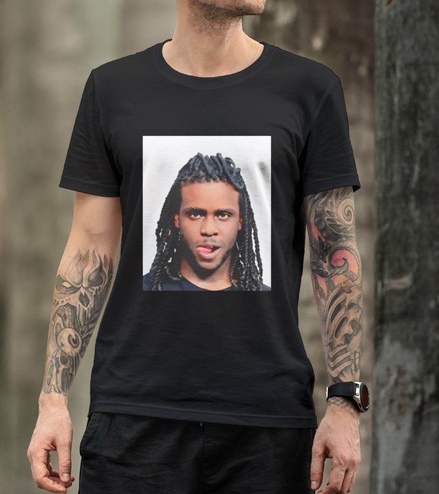 Chief Keef Shot Photo Dreadlocks Tongue Out T-Shirt