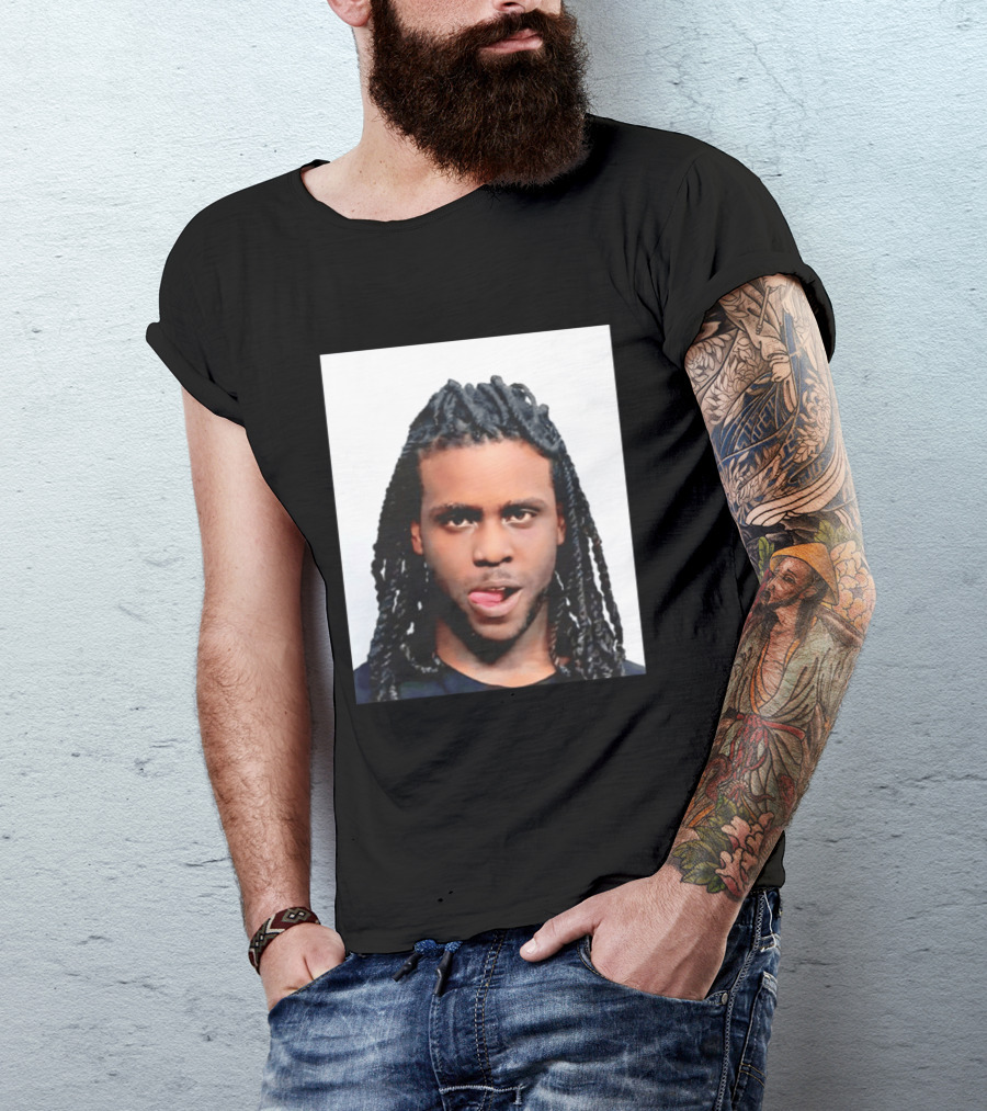 Chief Keef Shot Photo Dreadlocks Tongue Out T-Shirt