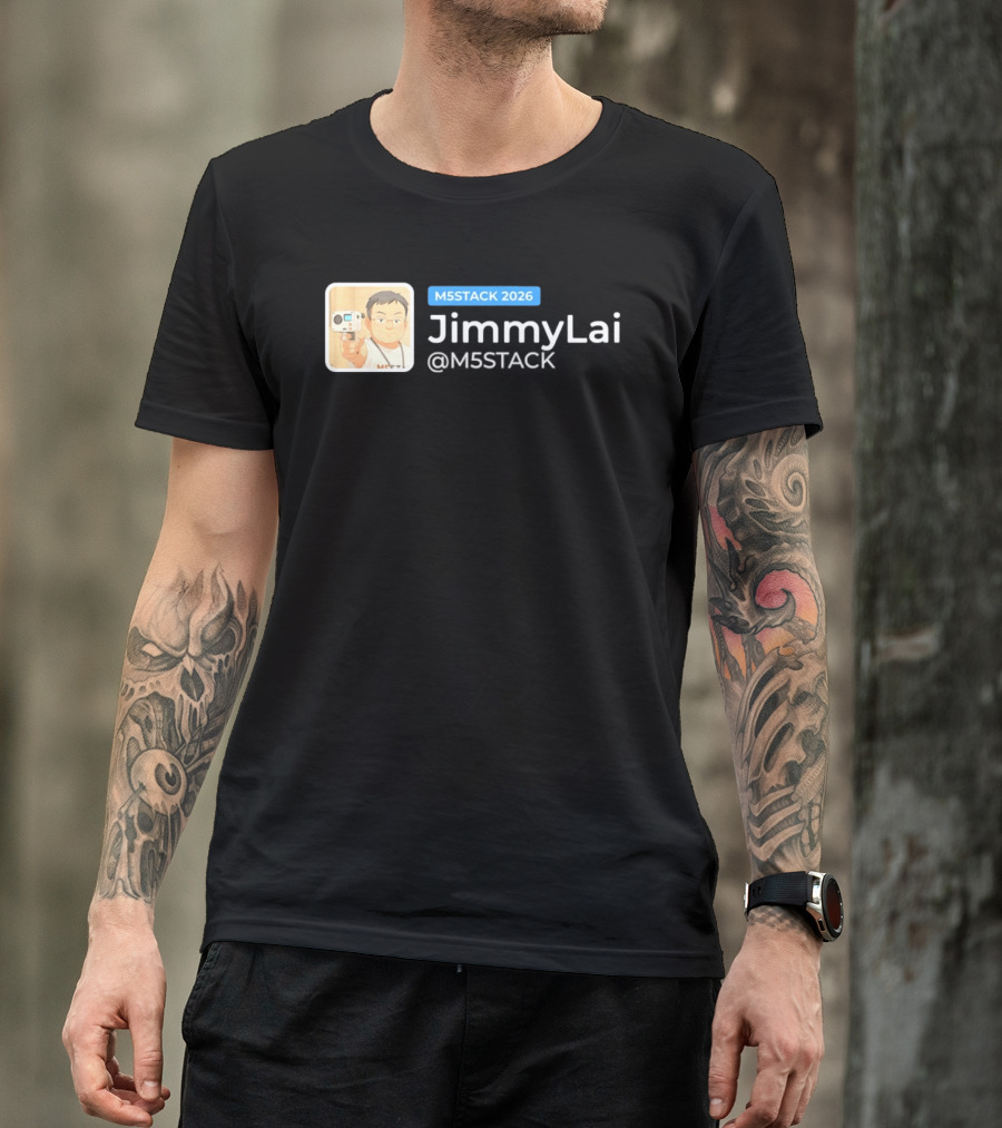 M5STACK 2026 Jimmy Lai M5Stack T-Shirt