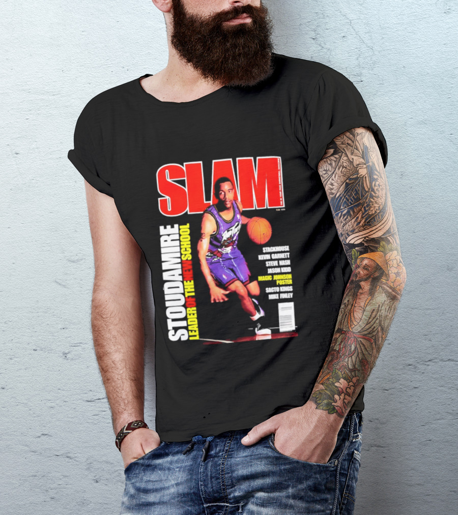 Slam Magazine May 1996 Stoudamire Leader Of The New School Raptors Championship Roster Fan Event T-Shirt
