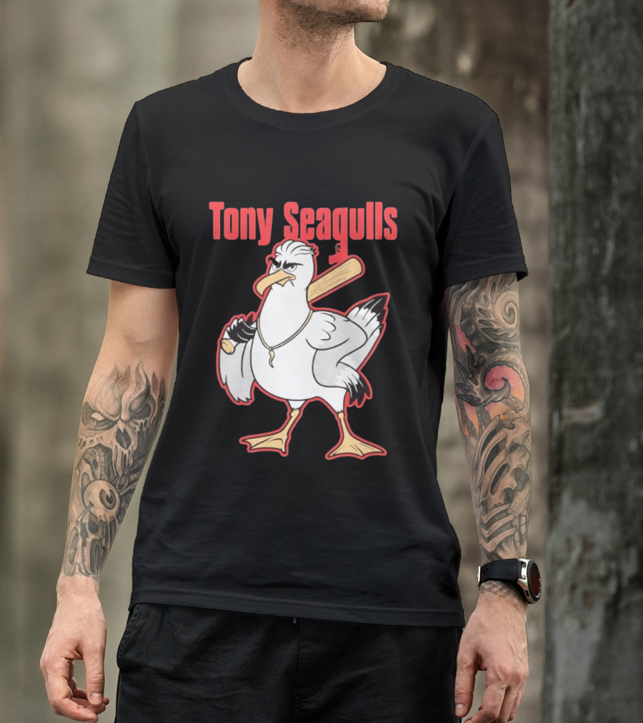 Tony Seagulls Seagull Baseball Bat Boston Red Sox Anthony Seigler T-Shirt