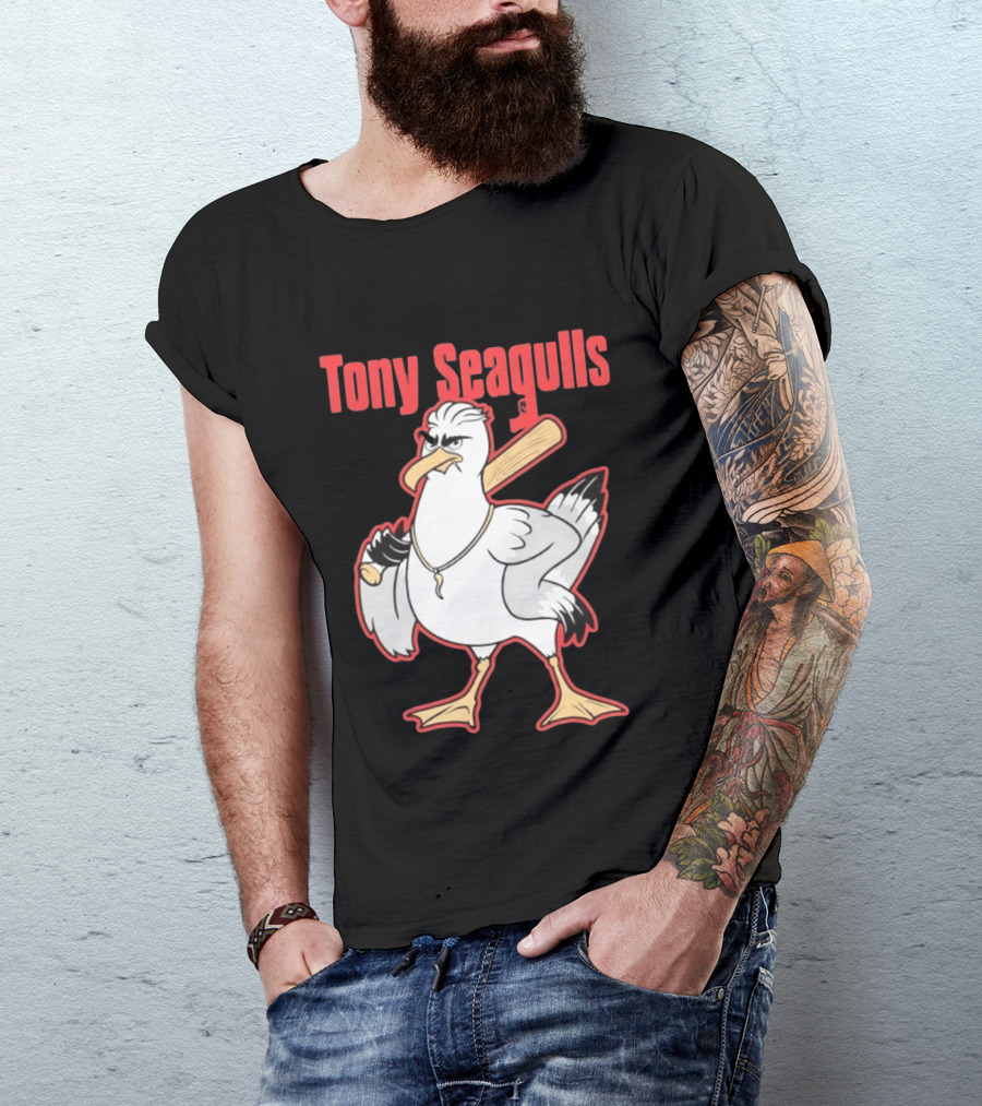 Tony Seagulls Seagull Baseball Bat Boston Red Sox Anthony Seigler T-Shirt