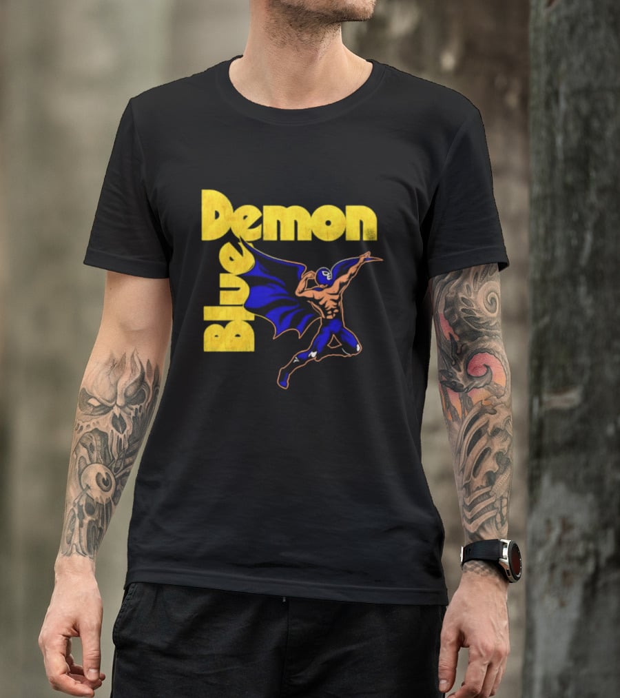 Alejandro Munoz Moreno Blue Demon Mexico Wrestling Iconic Luchador T-Shirt