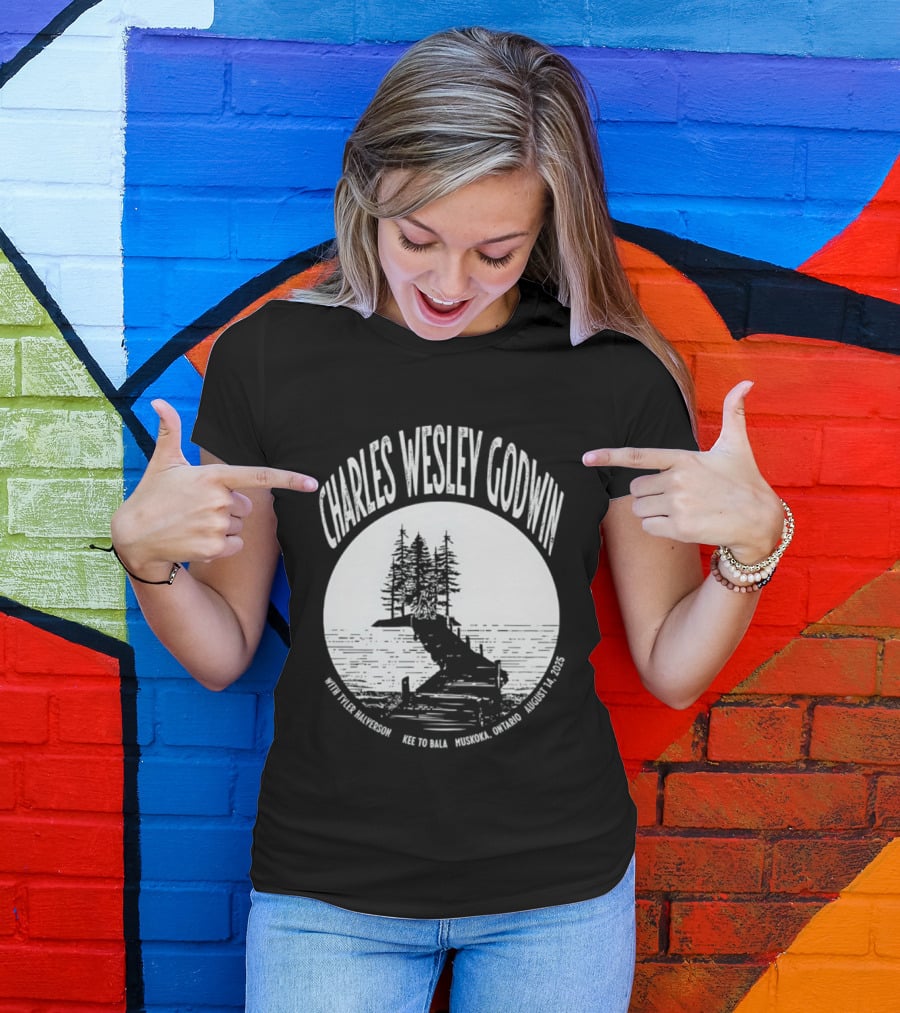 Charles Wesley Godwin 2025 Muskoka Tour Bala Ontario August 14 Key To Bala T-Shirt