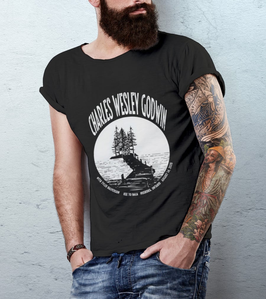 Charles Wesley Godwin 2025 Muskoka Tour Bala Ontario August 14 Key To Bala T-Shirt