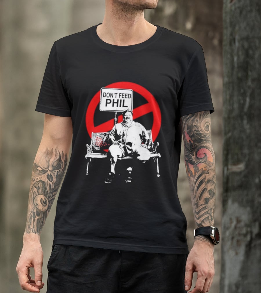 Viva La Bam MTV Reality TV Don't Feed Phil Bench Red Circle T-Shirt
