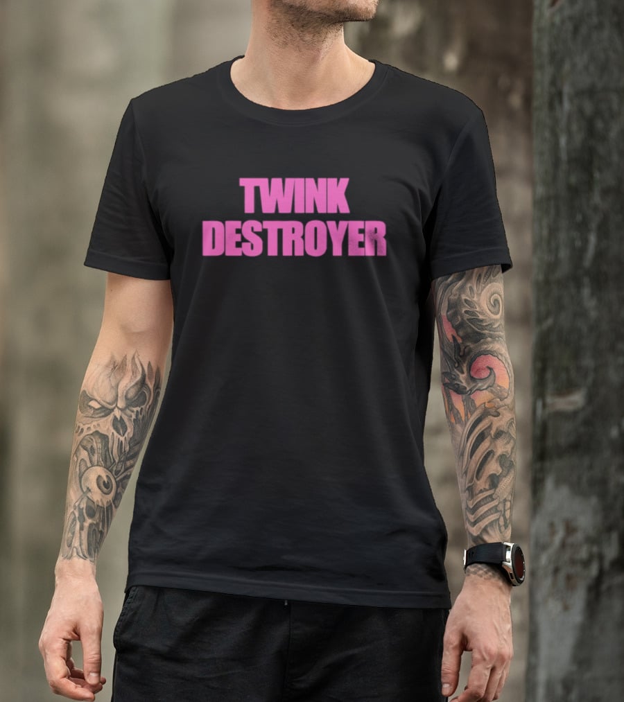 Twink Destroyer Bold Pink T-Shirt