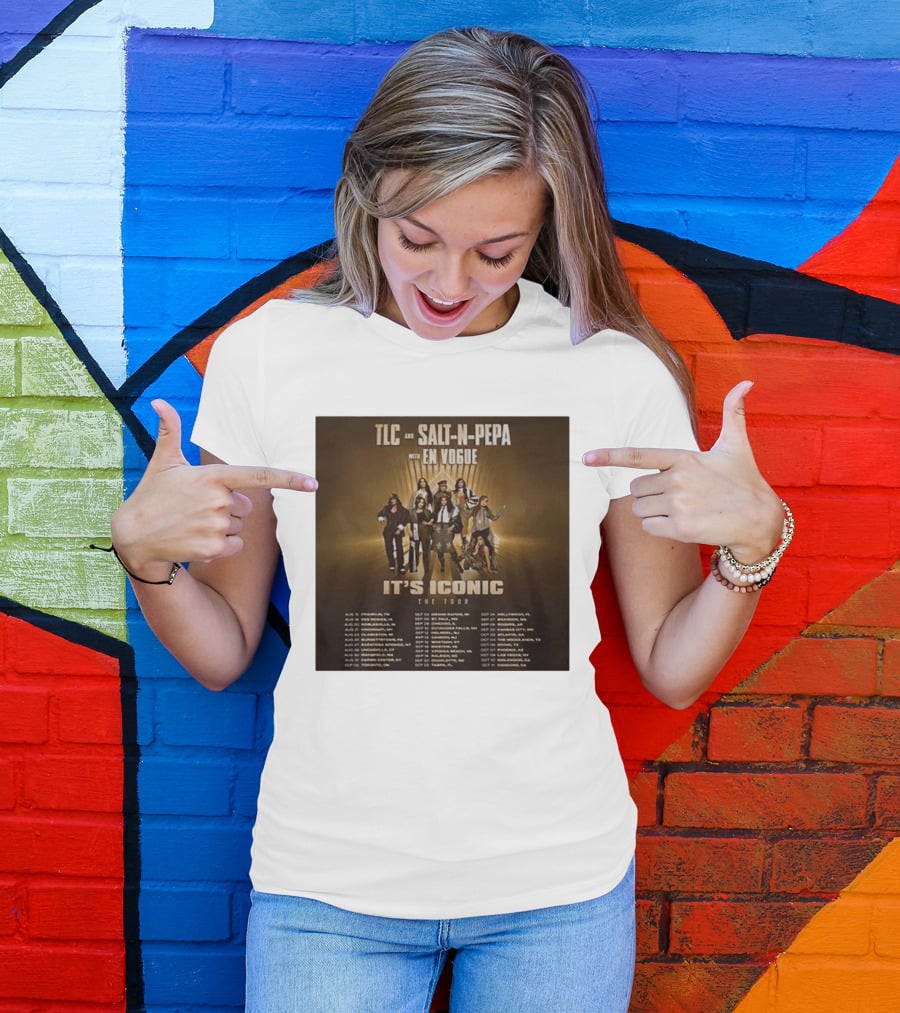 TLC Salt N Pepa En Vogue It's Iconic Tour Dates 2023 T-Shirt