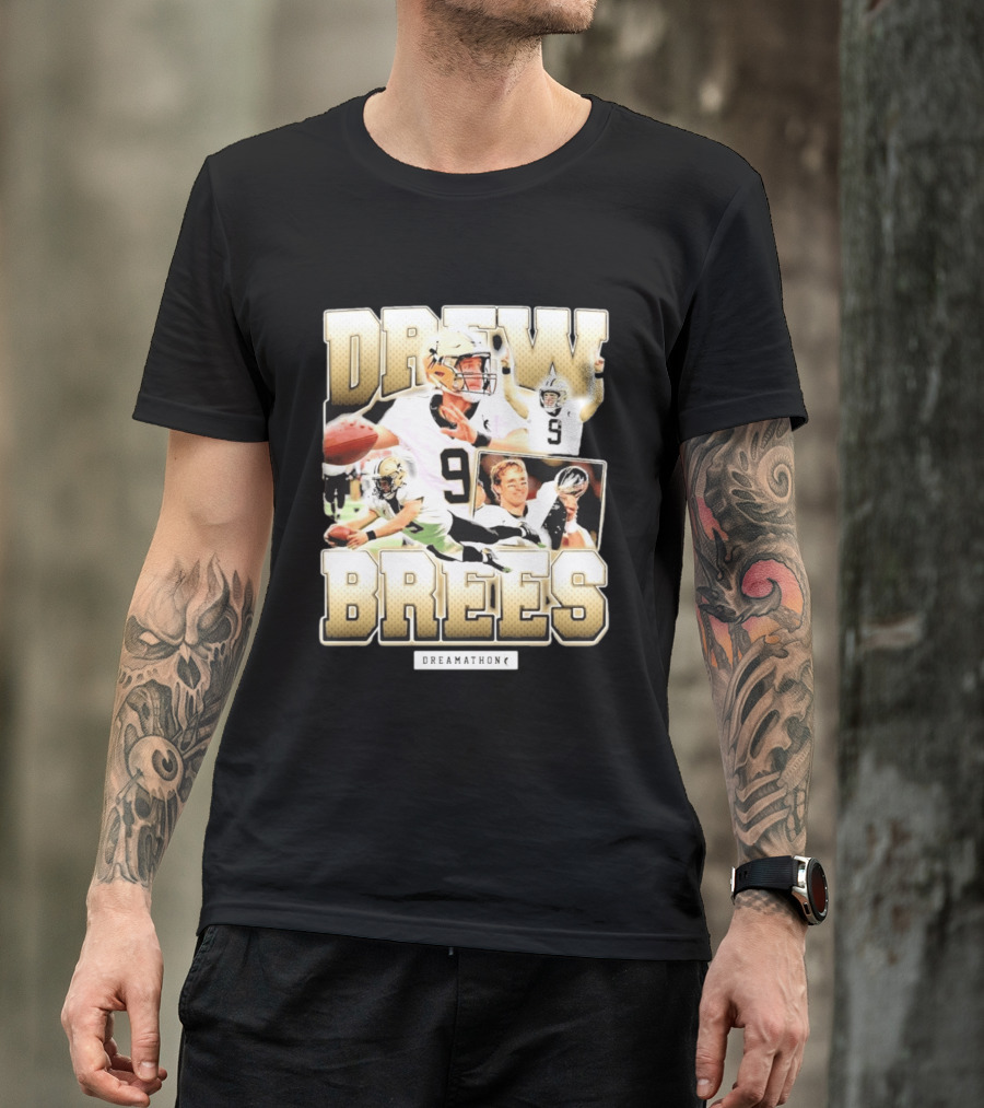 Drew Brees New Orleans 9 Dreamathon T-Shirt