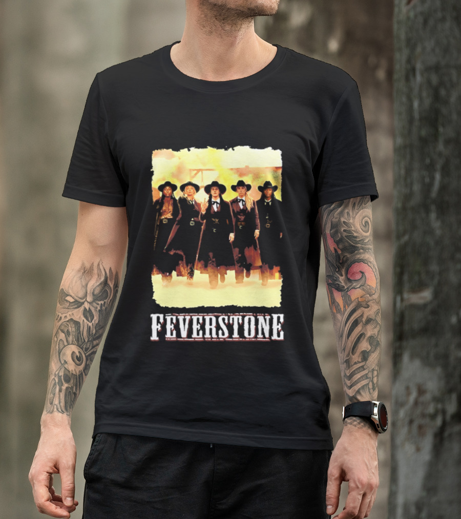 Indiana Fever Feverstone Meme Team Members In Old West T-Shirt