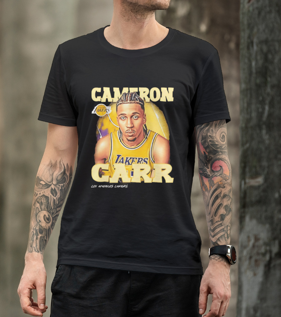 Cameron Carr Los Angeles Lakers NBA 2026 Airbrush T-Shirt